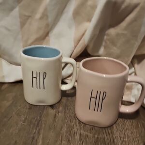 Easter Rae Dunn Ceramic Mug Set - Cream and Pink And Blue